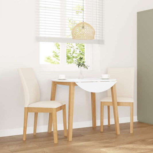 Eetkamerstoelen met kussens 2 st massief hout rubber is nu te koop bij PeponiXL, paradijselijk wonen!