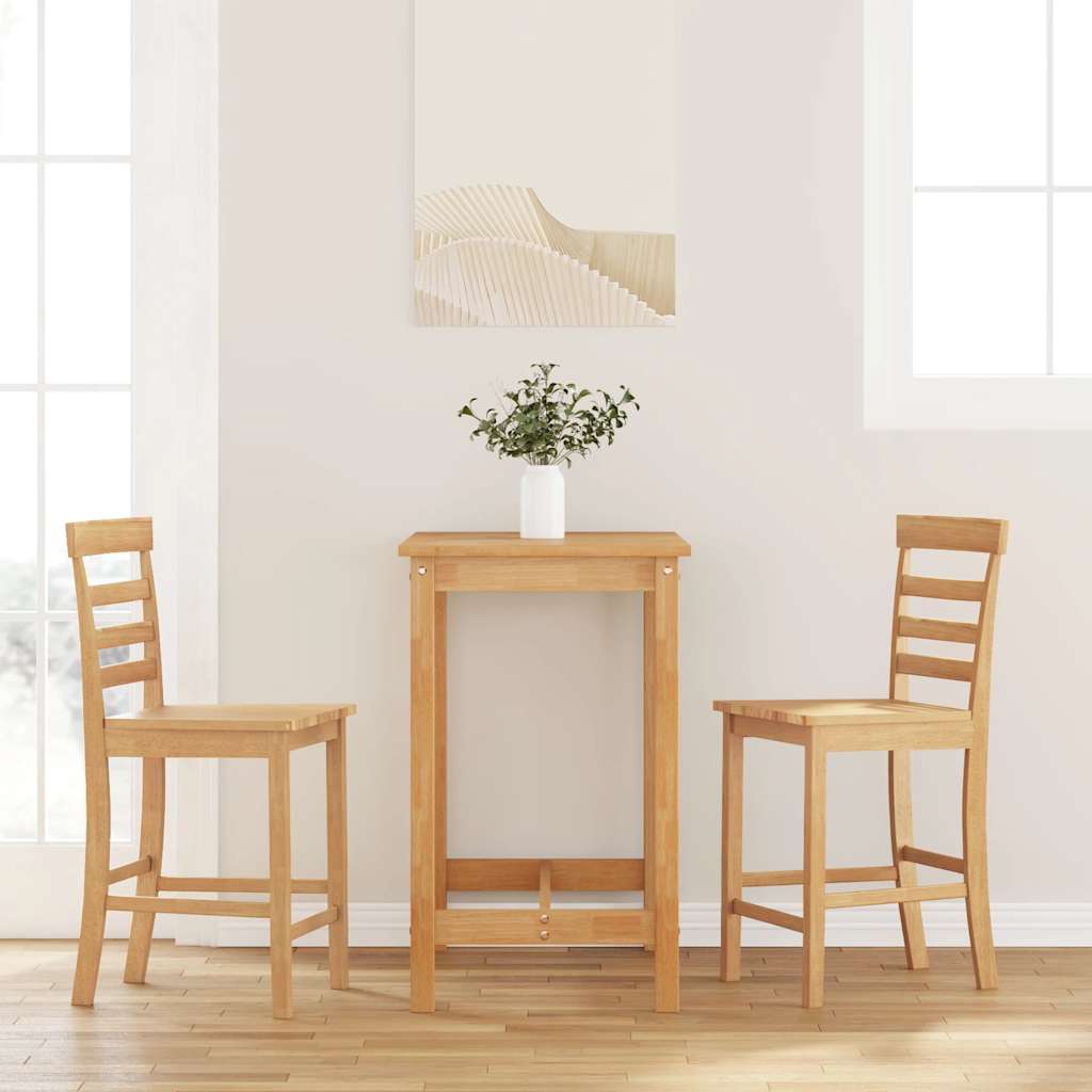 Barkrukken 2 st massief houtrubber naturel is nu te koop bij PeponiXL, paradijselijk wonen!