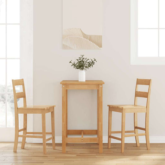 Barkrukken 2 st massief houtrubber naturel is nu te koop bij PeponiXL, paradijselijk wonen!