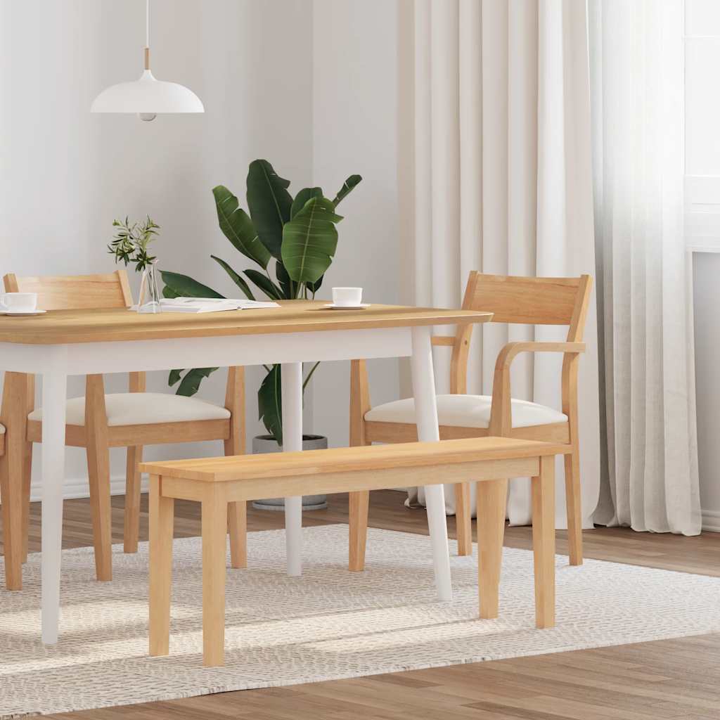 Bank 110 cm massief hout rubber is nu te koop bij PeponiXL, paradijselijk wonen!