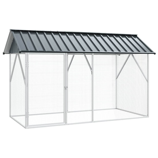 Vogelkooi Antraciet 227 x 112 x 141 cm Gegalvaniseerd staal is nu te koop bij PeponiXL, paradijselijk wonen!