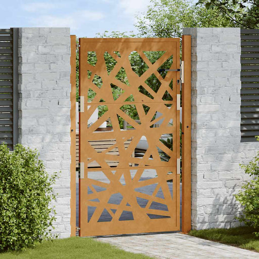 Poort met lichtontwerp 100x150 cm weervast staal is nu te koop bij PeponiXL, paradijselijk wonen!
