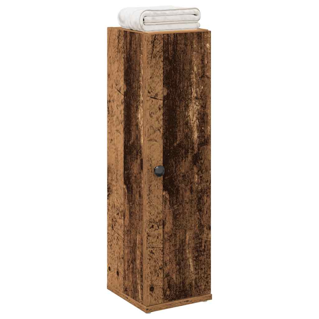 Badkamerkast met rolhouder 20,5x22x72 cm oud houtkleurig is nu te koop bij PeponiXL, paradijselijk wonen!