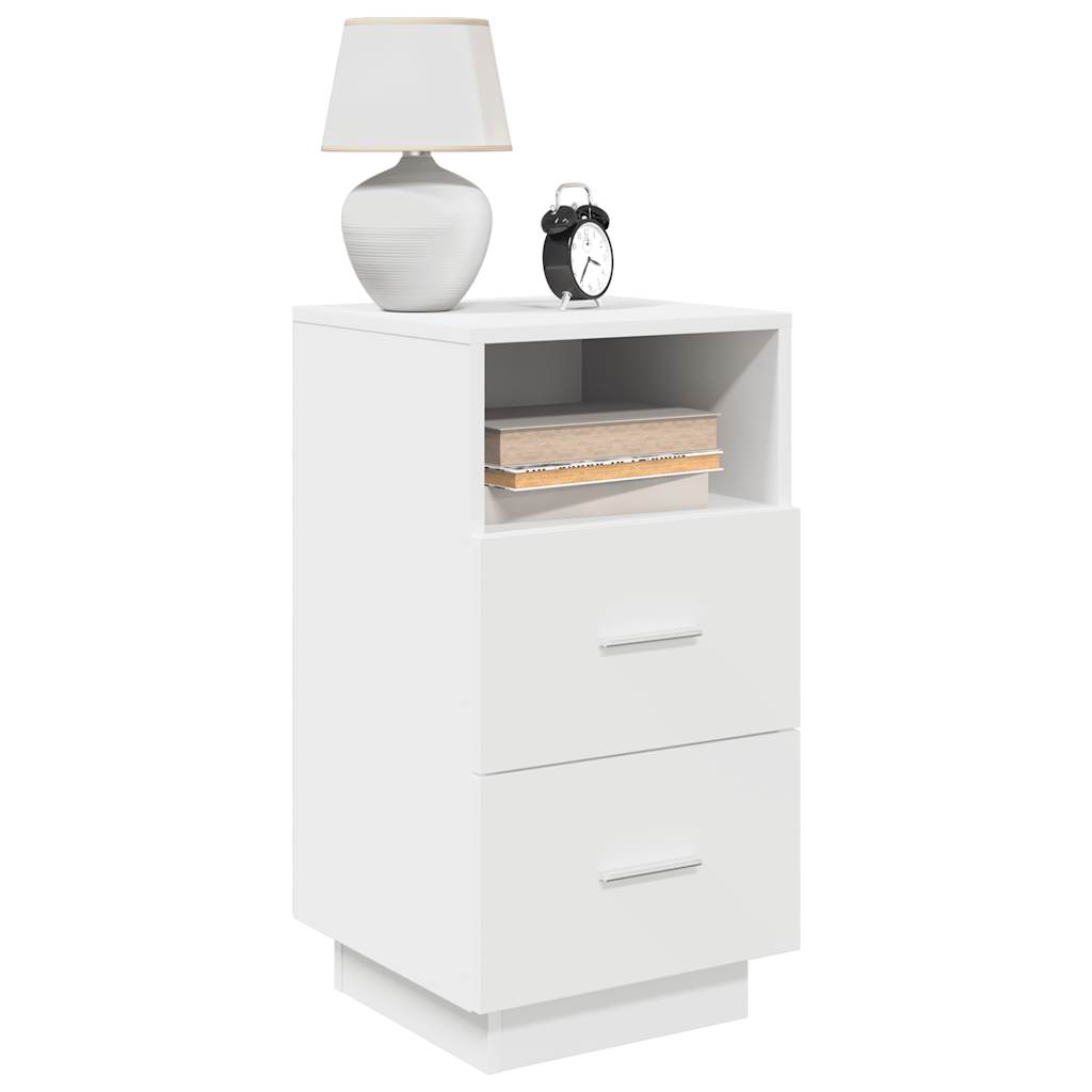 Nachtkastjes 2 st met 2 lades 36x36x68 cm wit is nu te koop bij PeponiXL, paradijselijk wonen!