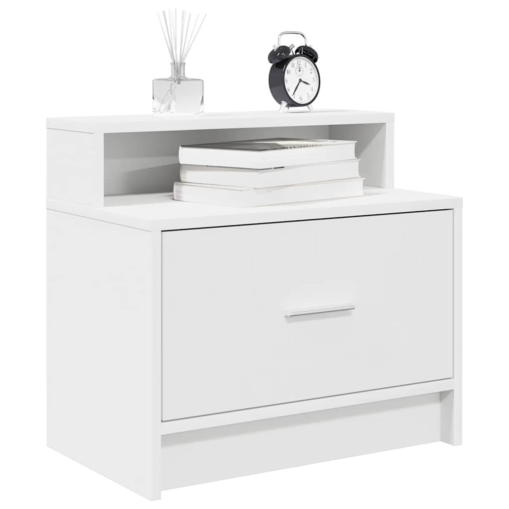 Nachtkastje met lade 51x31x47 cm wit is nu te koop bij PeponiXL, paradijselijk wonen!