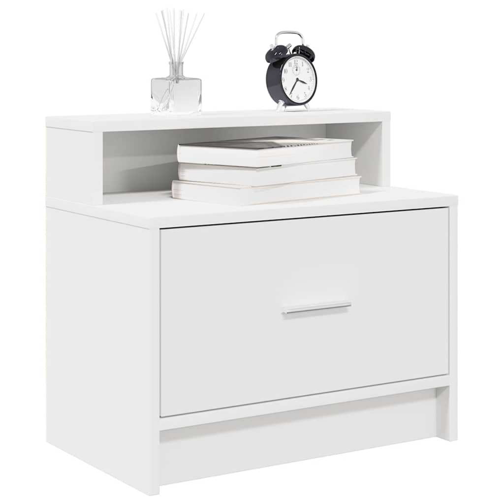 Nachtkastjes 2 st met lade 51x31x47 cm wit is nu te koop bij PeponiXL, paradijselijk wonen!