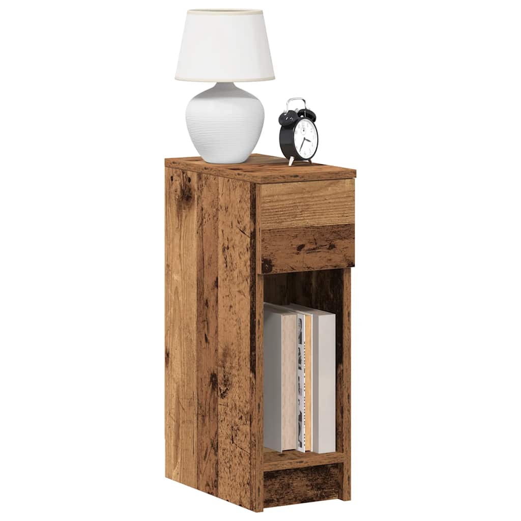 Nachtkastjes 2 st met lade 20x36x60 cm oud houtkleurig is nu te koop bij PeponiXL, paradijselijk wonen!