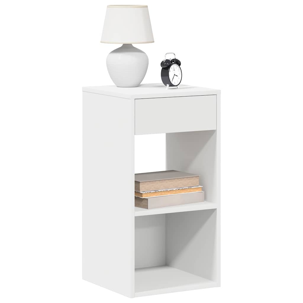 Nachtkastjes 2 st met lade 35x34x66,5 cm wit is nu te koop bij PeponiXL, paradijselijk wonen!