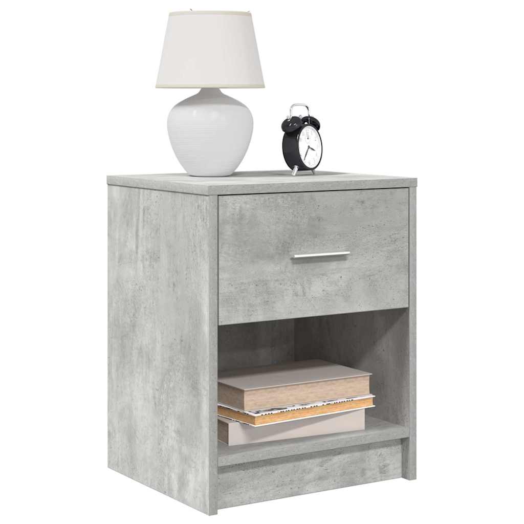 Nachtkastjes 2 st met lade 40x34x50 cm betongrijs is nu te koop bij PeponiXL, paradijselijk wonen!