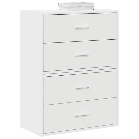 Kasten met 2 lades 2 st 60x31x40 cm bewerkt hout wit is nu te koop bij PeponiXL, paradijselijk wonen!