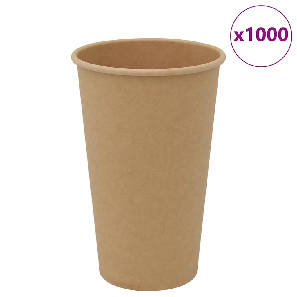 Papieren koffiekopjes 1000 st 16oz 400 ml bruin is nu te koop bij PeponiXL, paradijselijk wonen!