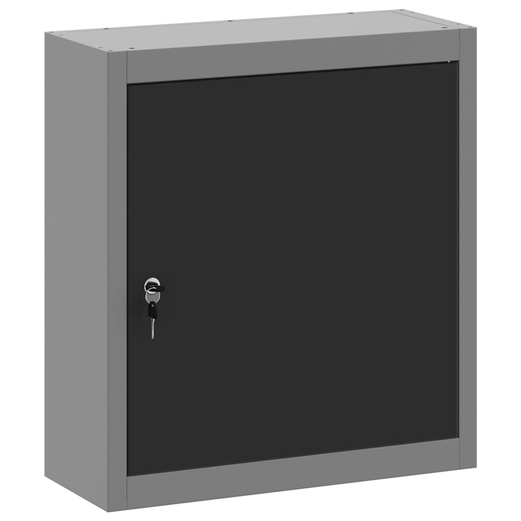 Gereedschapskast met plank Zwart en Grijs 50 x 20 x 55 cm is nu te koop bij PeponiXL, paradijselijk wonen!