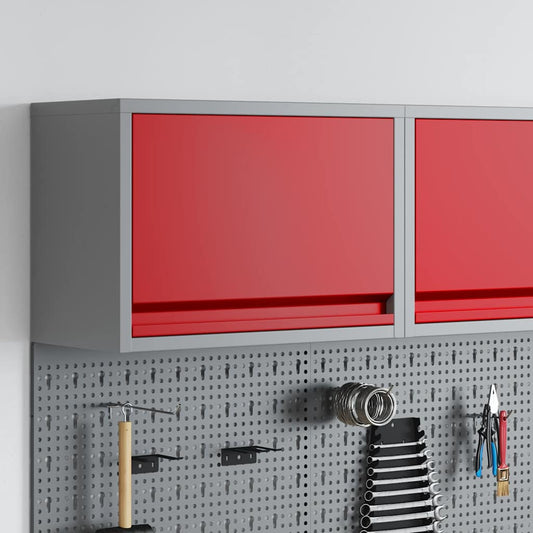 Gereedschapskast met opslag Rood en Grijs 50 x 25 x 35 cm is nu te koop bij PeponiXL, paradijselijk wonen!