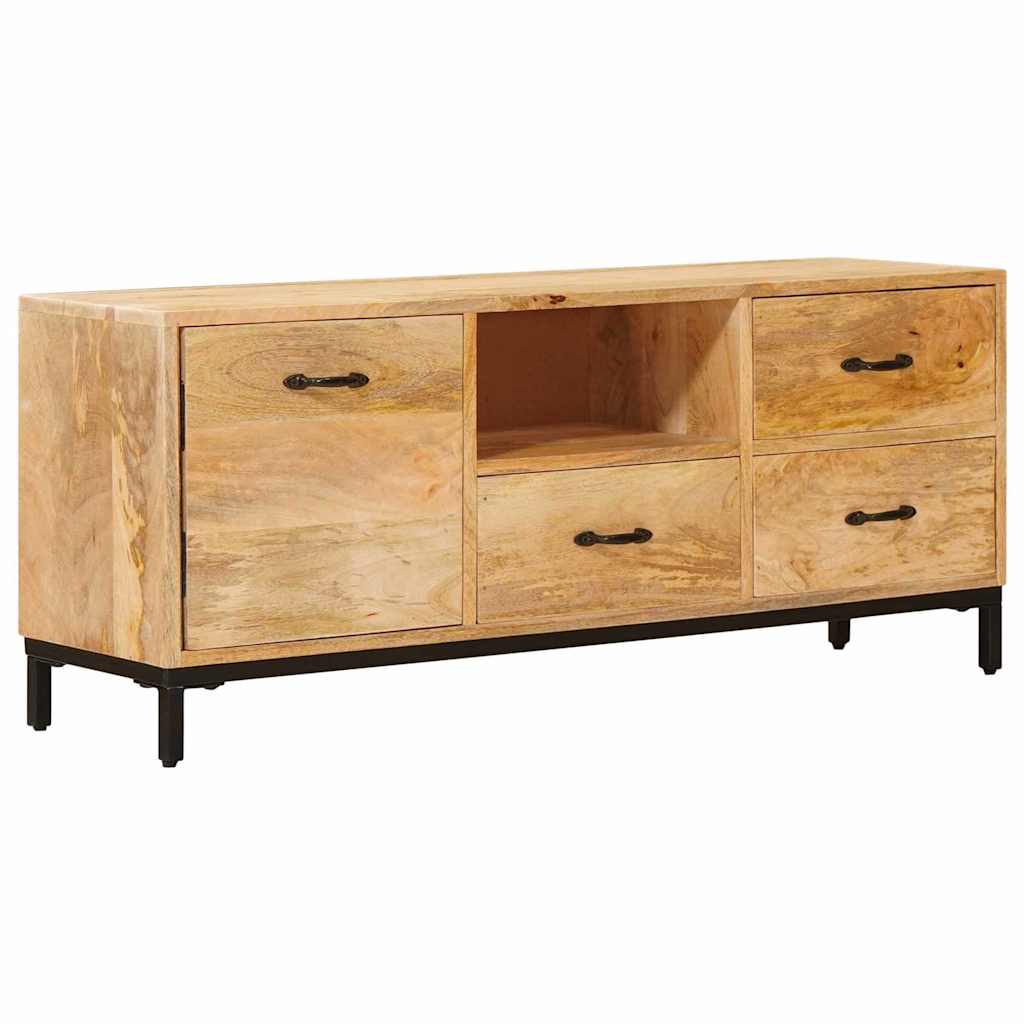 Tv-meubels met lade Bruin 110 x 30 x 46 cm Massief Mango Hout is nu te koop bij PeponiXL, paradijselijk wonen!