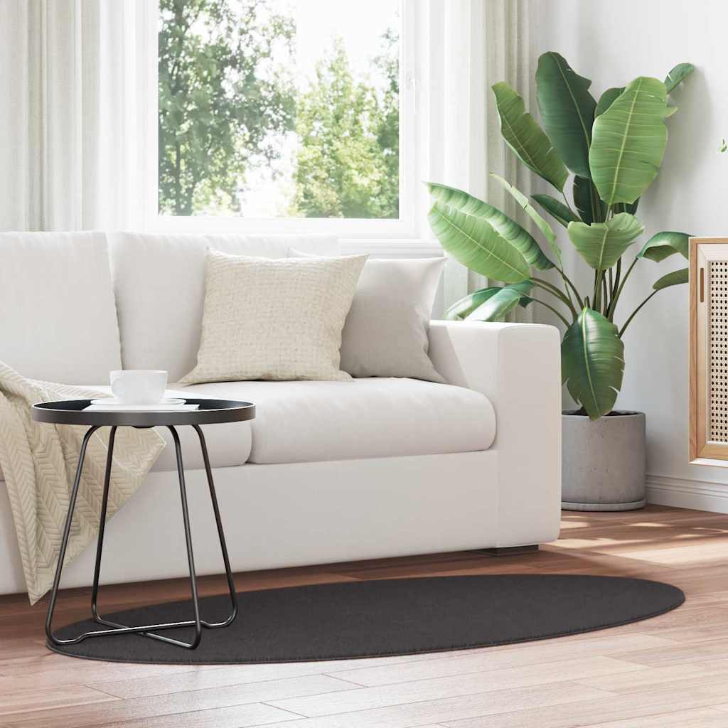Tapijt HUARTE Antraciet 80 x 150 cm 100% Polyester is nu te koop bij PeponiXL, paradijselijk wonen!