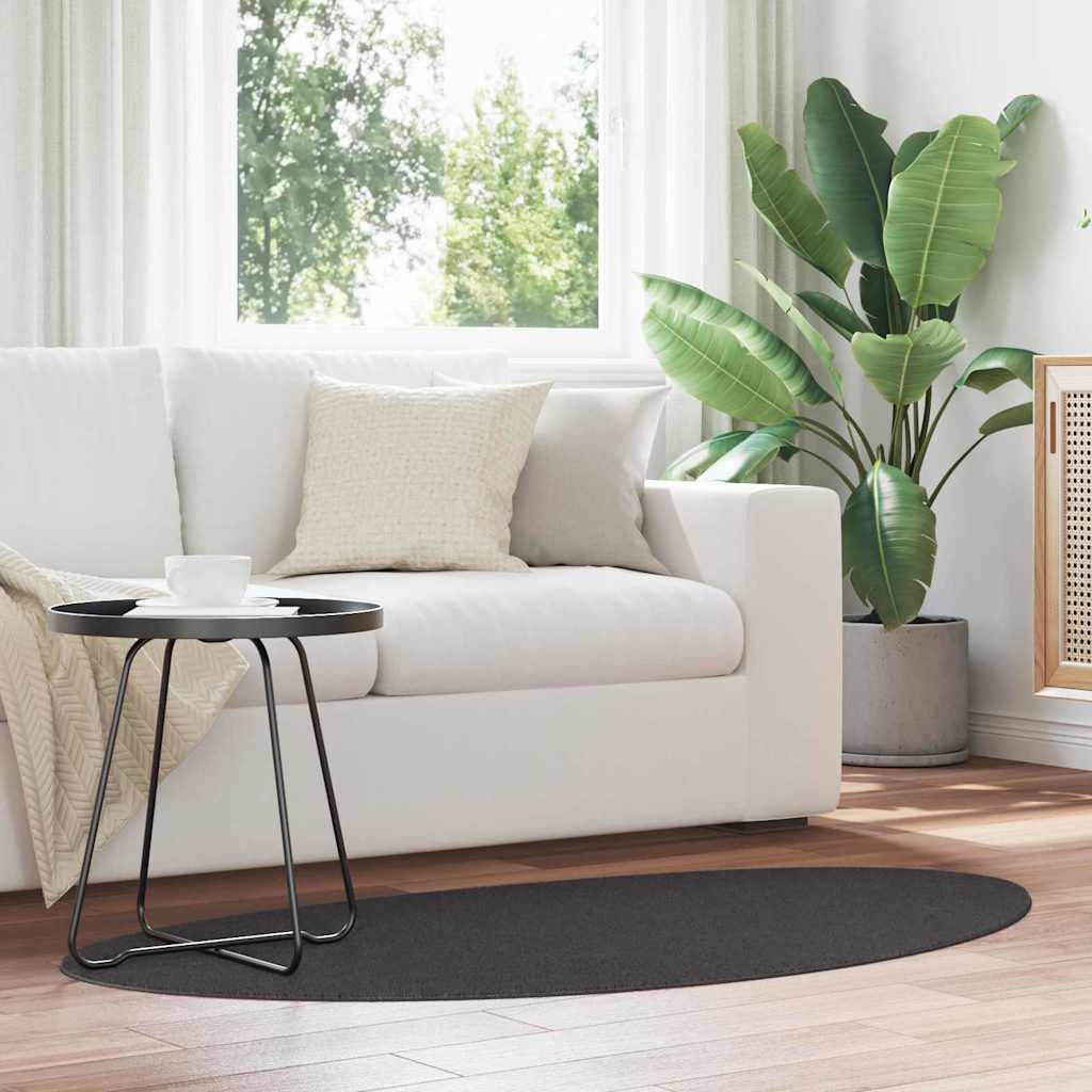 Tapijt HUARTE Antraciet 80 x 150 cm Polyester is nu te koop bij PeponiXL, paradijselijk wonen!