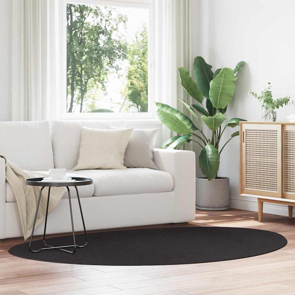 Vloerkleden HUARTE Zwart 140 x 200 cm Polyester is nu te koop bij PeponiXL, paradijselijk wonen!