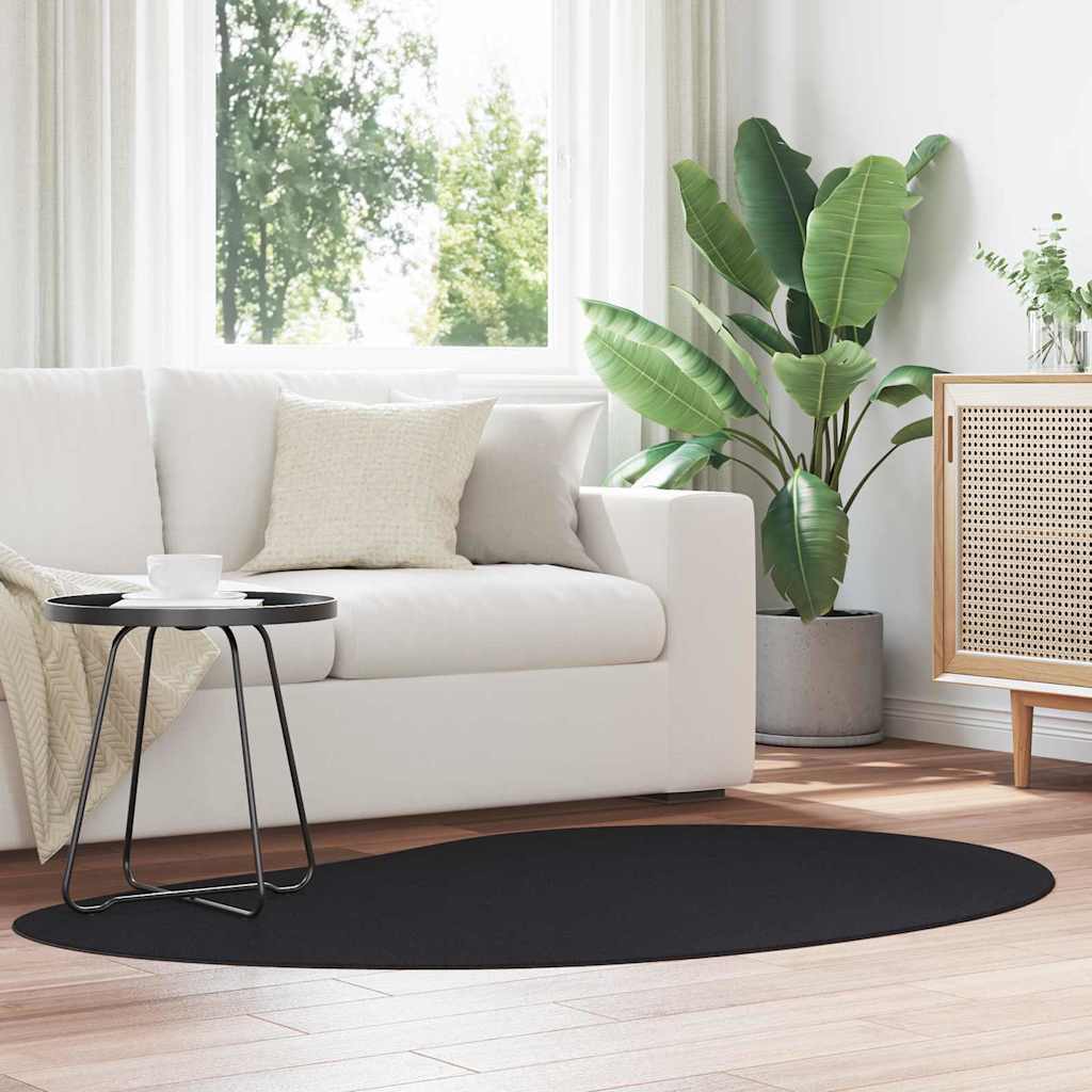 Vloerkleden HUARTE Zwart 120 x 170 cm Polyester is nu te koop bij PeponiXL, paradijselijk wonen!