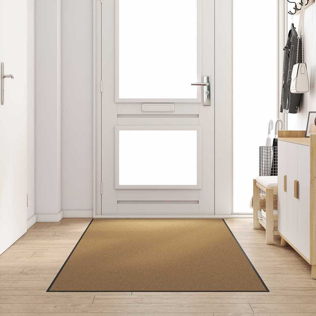 Deurmat Anders Crème en Zwart 120 x 300 cm Polyamide en PVC is nu te koop bij PeponiXL, paradijselijk wonen!