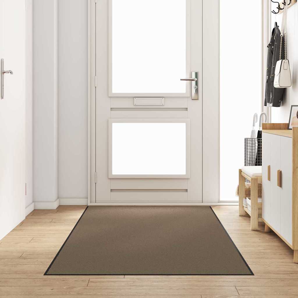 Deurmat Beige en zwart 120 x 300 cm 100% Polyamide is nu te koop bij PeponiXL, paradijselijk wonen!
