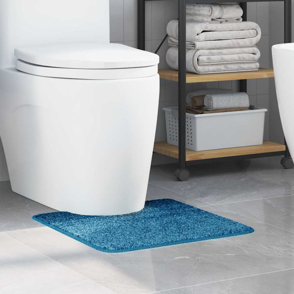 Antislip Badmat met Toilet Cut Blauw 50 x 50 cm PP is nu te koop bij PeponiXL, paradijselijk wonen!