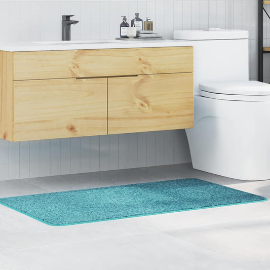 Antislip Badmat Turquoise 70 x 120 cm PP is nu te koop bij PeponiXL, paradijselijk wonen!
