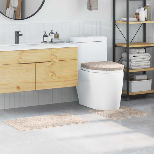 Antislip Badmat Set 3 pcs Crème PP is nu te koop bij PeponiXL, paradijselijk wonen!