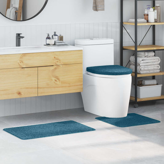 Antislip Badmat Set 3 pcs Blauw PP is nu te koop bij PeponiXL, paradijselijk wonen!