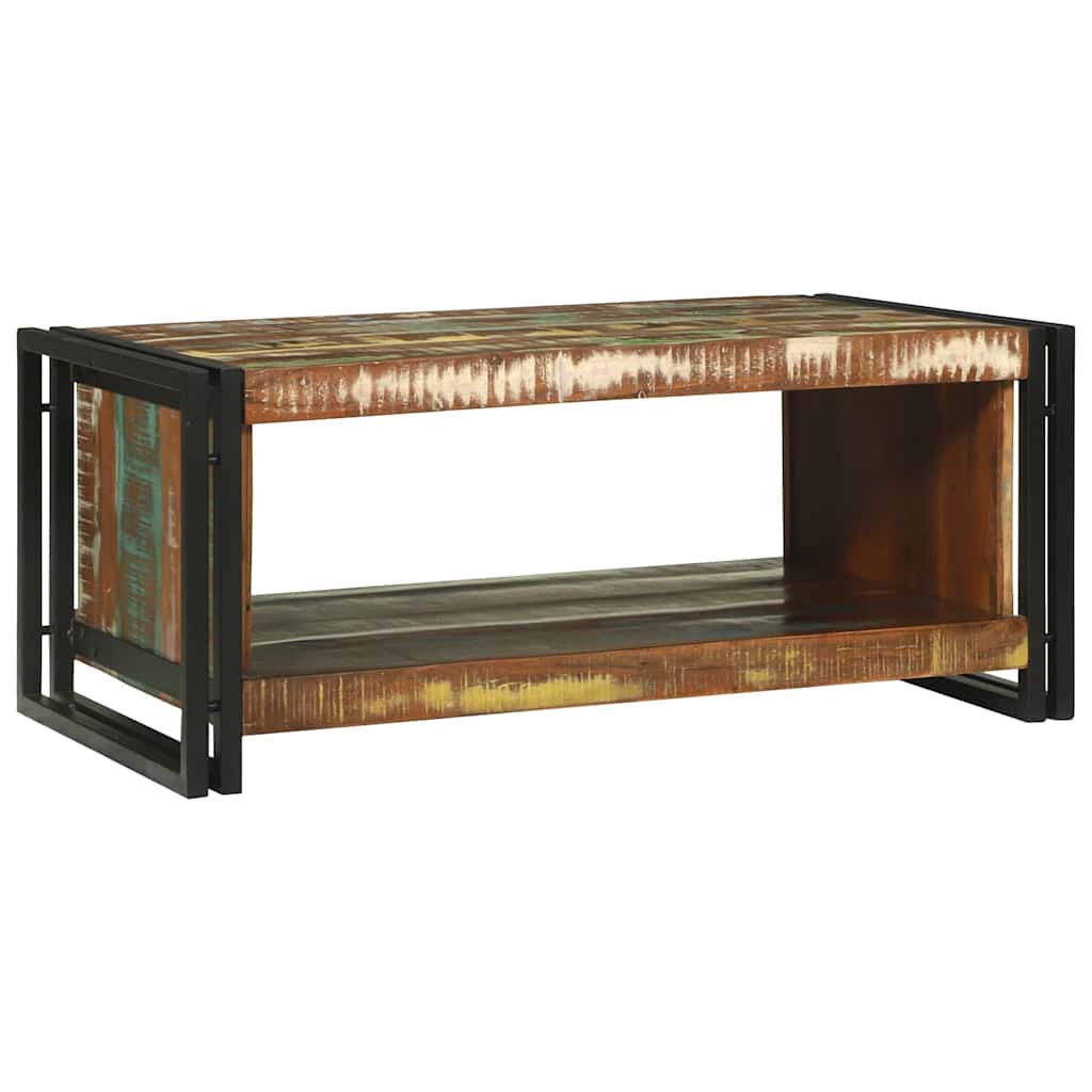 Salontafel Multikleur 90 x 50 x 38 cm Massief Gerecycled Hout is nu te koop bij PeponiXL, paradijselijk wonen!