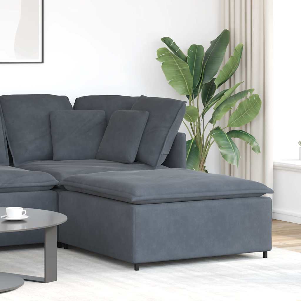 Modulaire voetenbank module 100x100x48 cm donkergrijs is nu te koop bij PeponiXL, paradijselijk wonen!