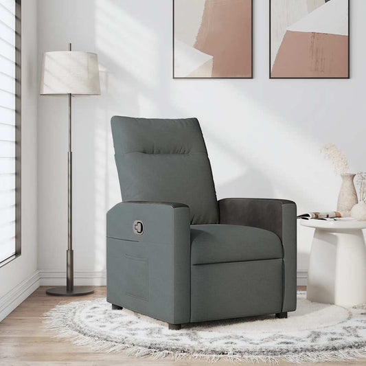 Relaxfauteuil Donkergrijze Stof is nu te koop bij PeponiXL, paradijselijk wonen!