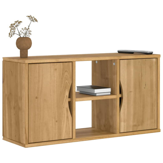 Tv-meubel ODDA 79x24x40 cm massief grenenhout is nu te koop bij PeponiXL, paradijselijk wonen!