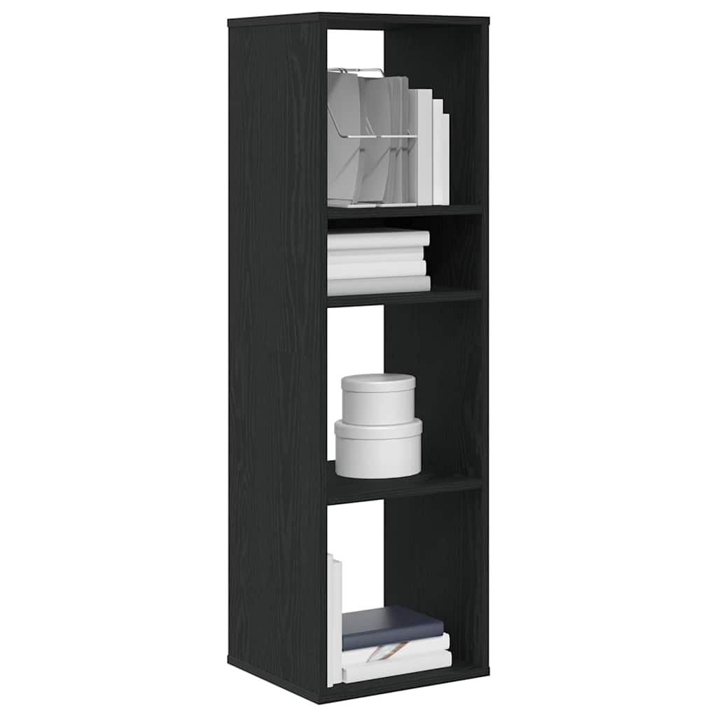Boekenkast 34x31x112 cm bewerkt hout zwart is nu te koop bij PeponiXL, paradijselijk wonen!