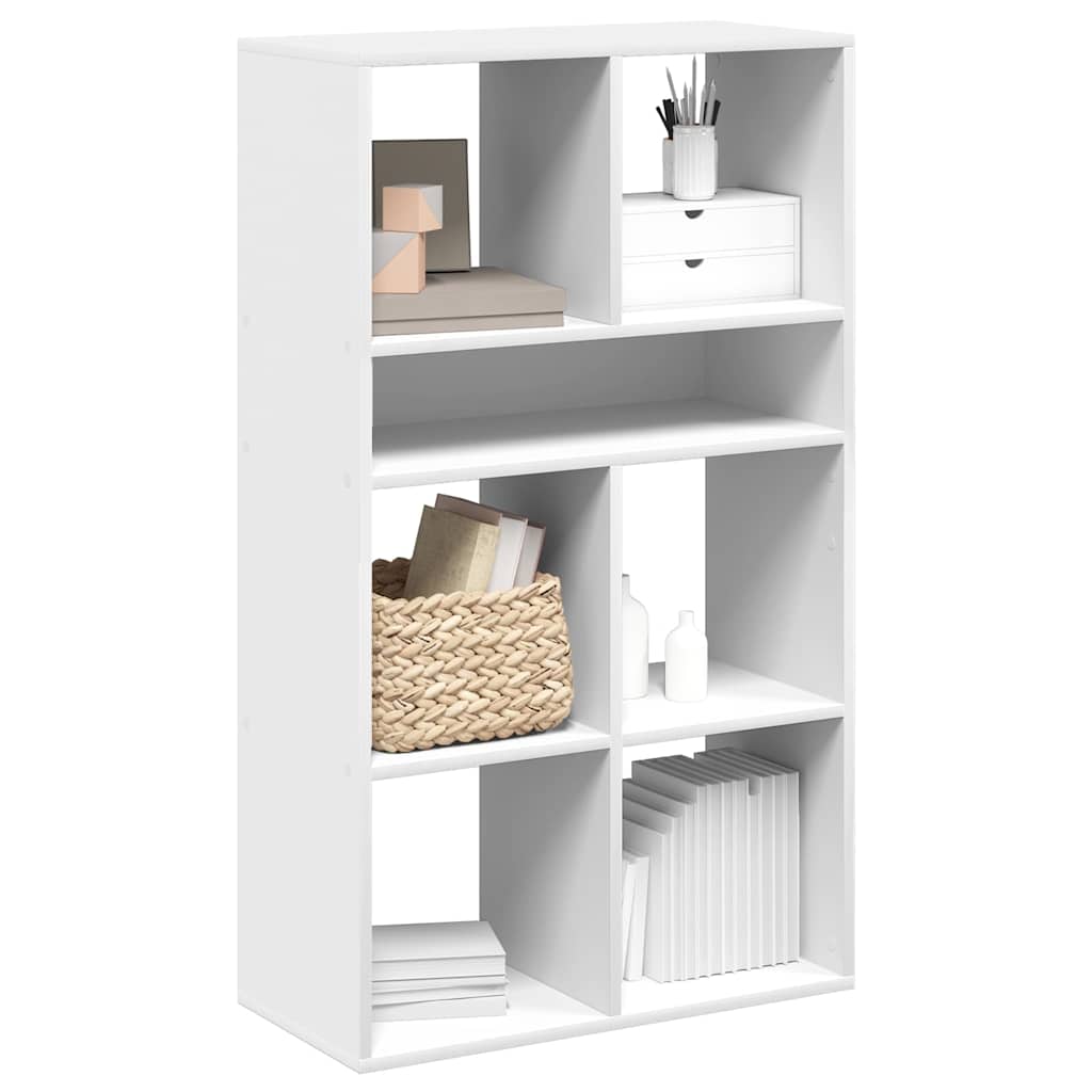 Boekenkast 66x31x112 cm bewerkt hout wit is nu te koop bij PeponiXL, paradijselijk wonen!