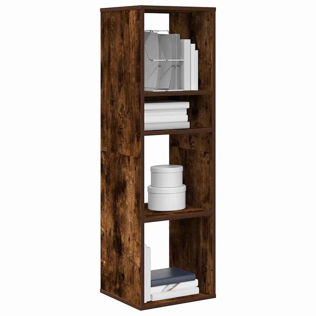 Boekenkast 34x31x112 cm bewerkt hout gerookt eikenkleurig is nu te koop bij PeponiXL, paradijselijk wonen!