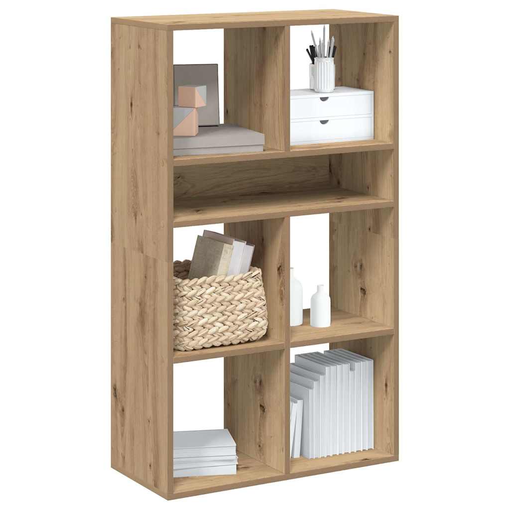Boekenkast 66x31x112 cm bewerkt hout artisanaal eikenkleur is nu te koop bij PeponiXL, paradijselijk wonen!