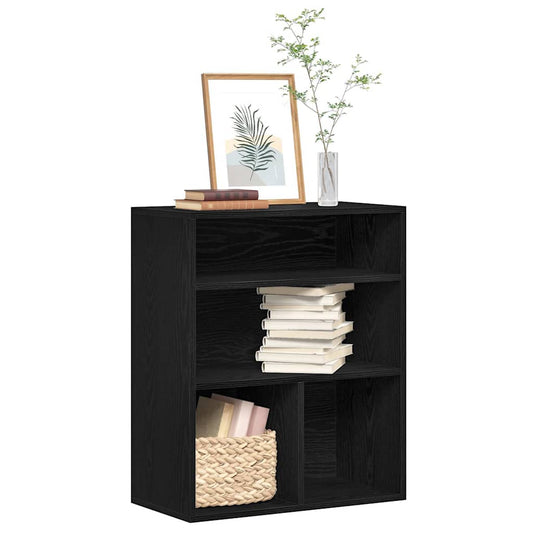 Boekenkast 60x30x71,5 cm bewerkt hout zwart is nu te koop bij PeponiXL, paradijselijk wonen!