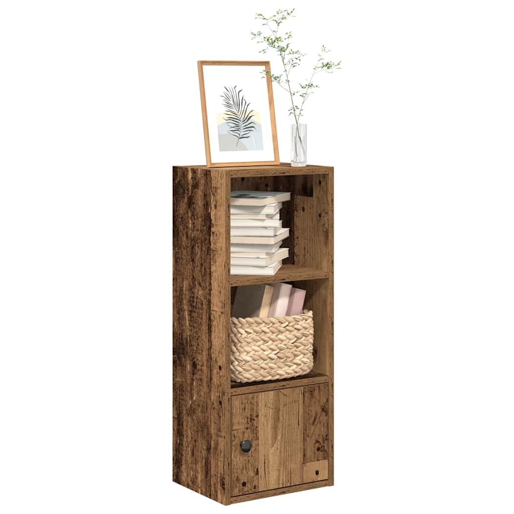 Boekenkast 31x24x77 cm bewerkt hout oud houtkleurig is nu te koop bij PeponiXL, paradijselijk wonen!