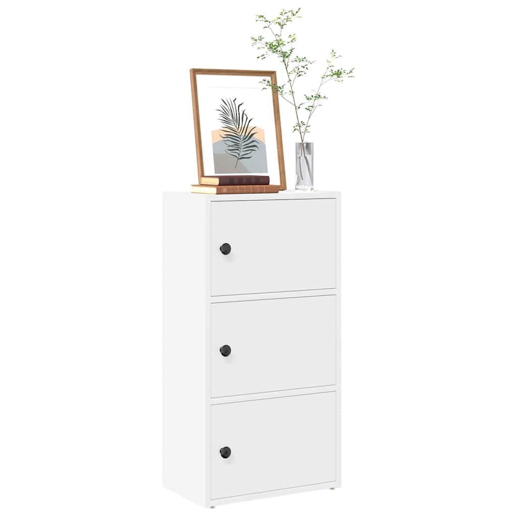 Boekenkast 40x24x77 cm bewerkt hout wit is nu te koop bij PeponiXL, paradijselijk wonen!