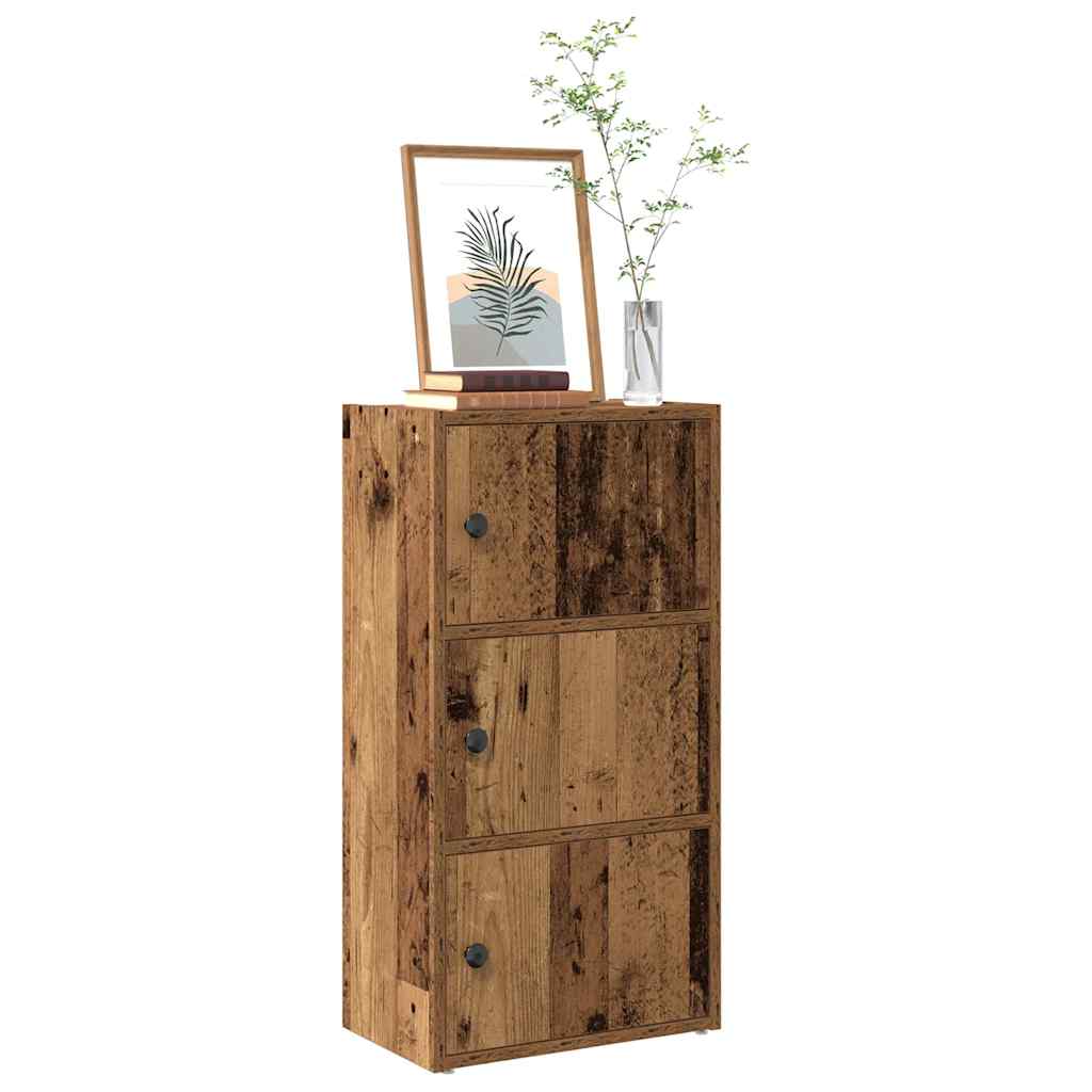 Boekenkast 40x24x77 cm bewerkt hout oud houtkleurig is nu te koop bij PeponiXL, paradijselijk wonen!
