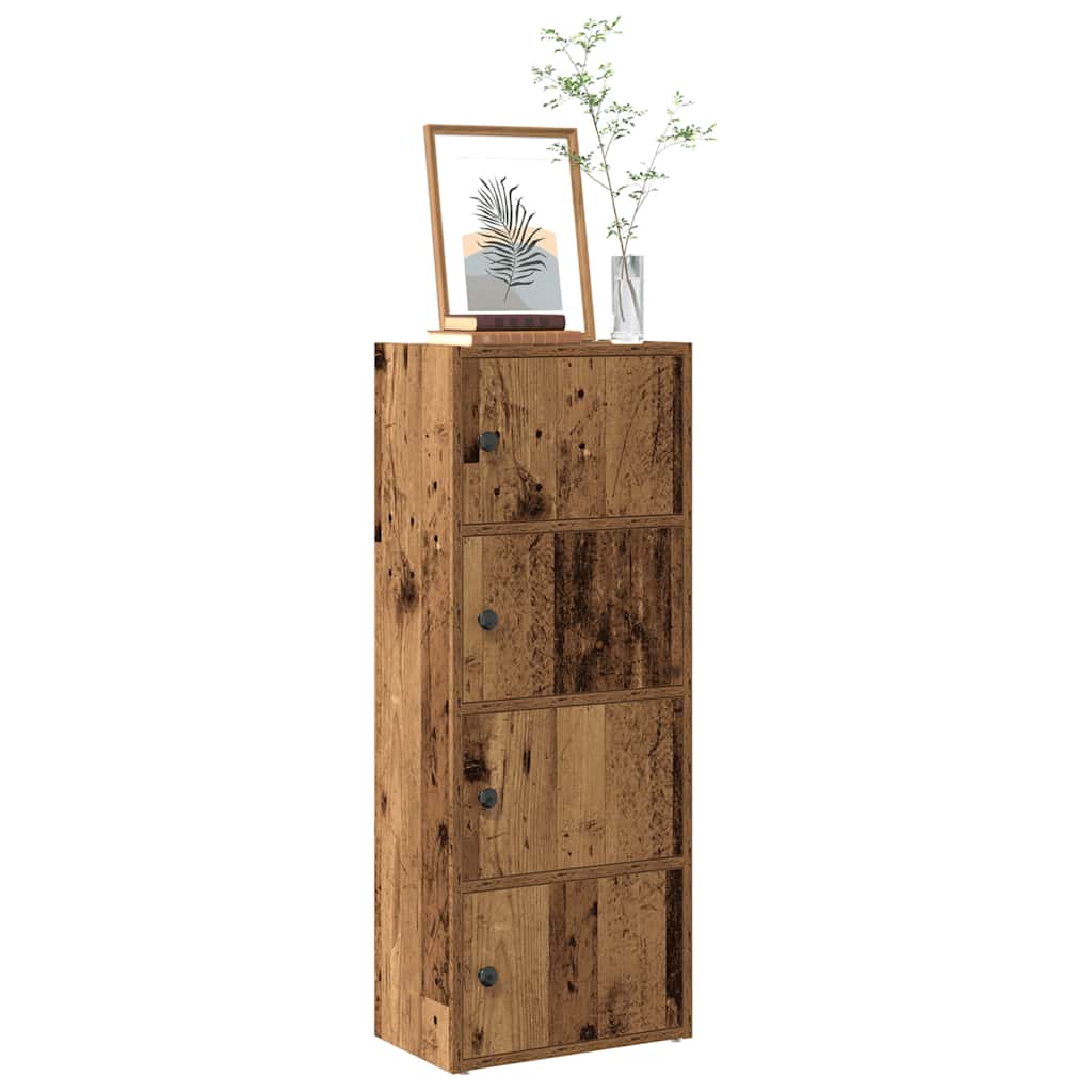Boekenkast 40x24x102 cm bewerkt hout oud houtkleurig is nu te koop bij PeponiXL, paradijselijk wonen!