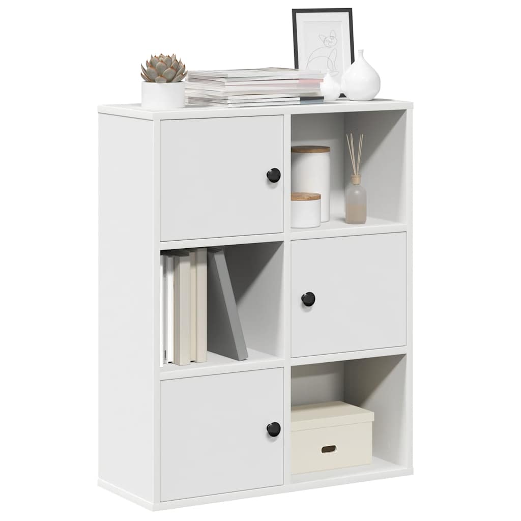 Boekenkast 60x24x76,5 cm bewerkt hout wit is nu te koop bij PeponiXL, paradijselijk wonen!