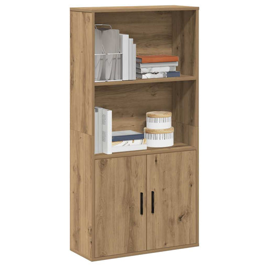 Boekenkast 60x24x120 cm bewerkt hout artisanaal eikenkleurig is nu te koop bij PeponiXL, paradijselijk wonen!