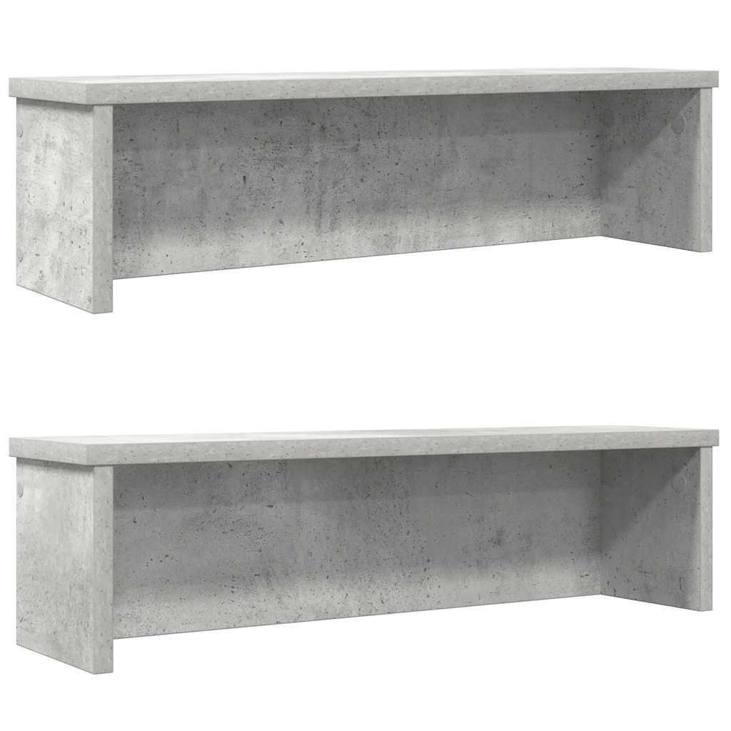 Keukenrekken stapelbaar 2 st 60x15x16 cm betongrijs is nu te koop bij PeponiXL, paradijselijk wonen!