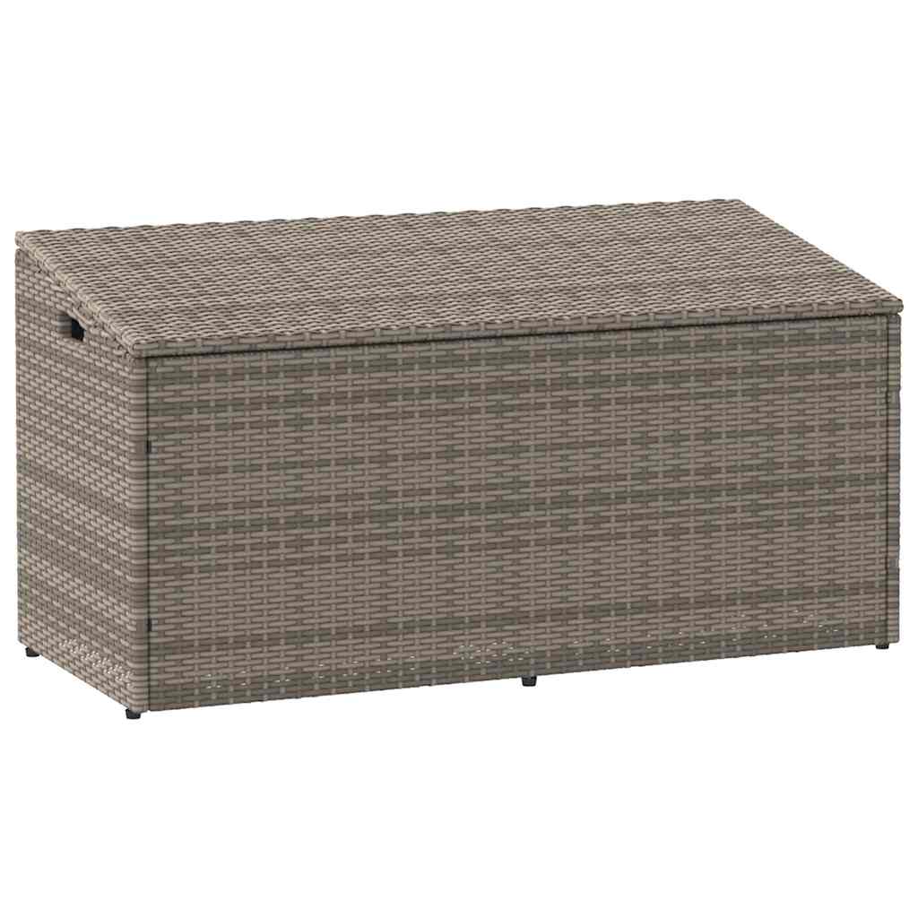 Tuinbox 110x50x58 cm poly rattan grijs is nu te koop bij PeponiXL, paradijselijk wonen!