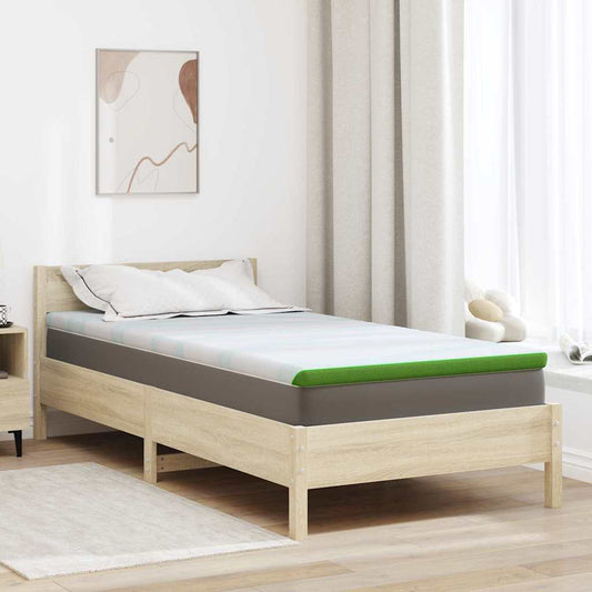 matrastopper Wit en Groen 90 x 190 cm Jacquard Stof is nu te koop bij PeponiXL, paradijselijk wonen!