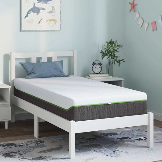 Matras Wit en Grijs 80 x 160 cm Jacquard stof is nu te koop bij PeponiXL, paradijselijk wonen!