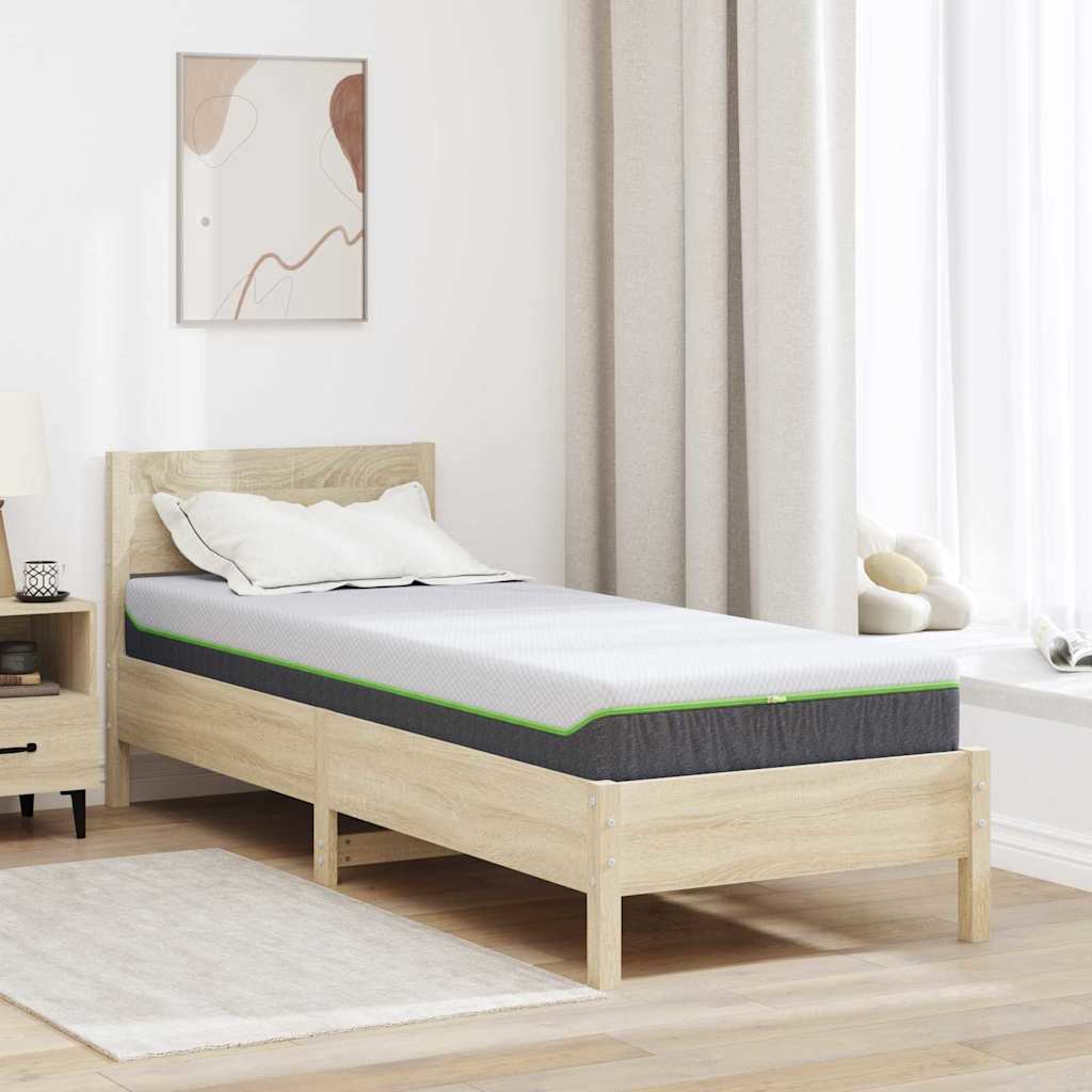 Matras Wit en Grijs 70 x 200 cm Jacquard stof is nu te koop bij PeponiXL, paradijselijk wonen!