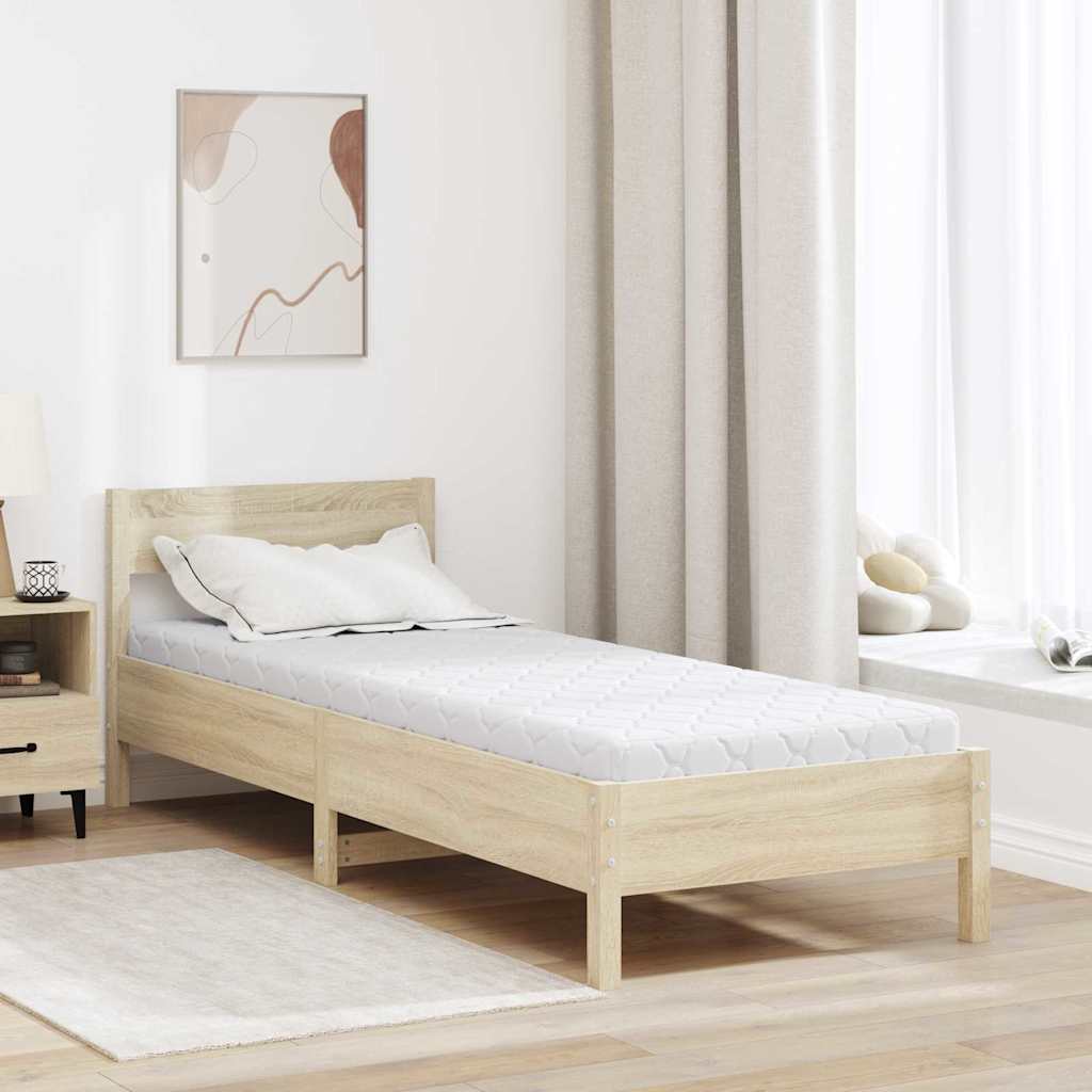 Matras Wit 80 x 200 cm Jacquard stof is nu te koop bij PeponiXL, paradijselijk wonen!