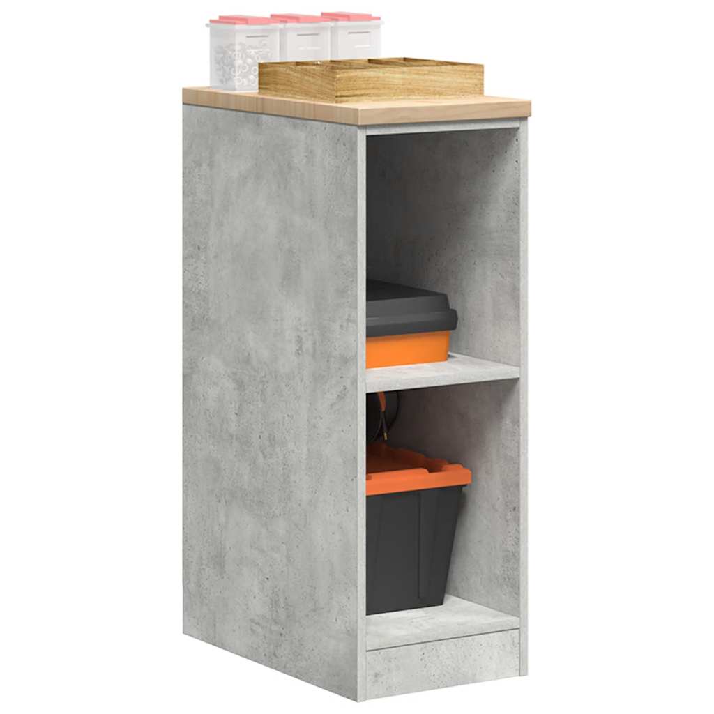 Garagekast 30x51x85 cm massief grenenhout betongrijs is nu te koop bij PeponiXL, paradijselijk wonen!